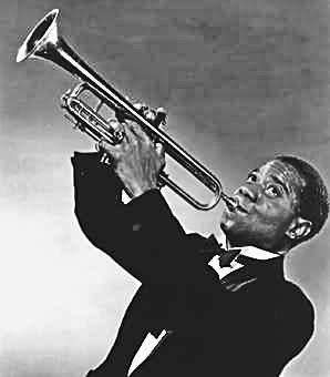 Louis Armstrong et sa trompette Selmer "balanced"